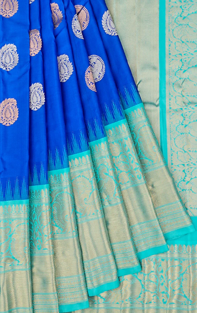 Gadwal Saree Blue